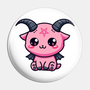 Cute pastel goth Baphomet by Strange Dollz Boudoir Pin