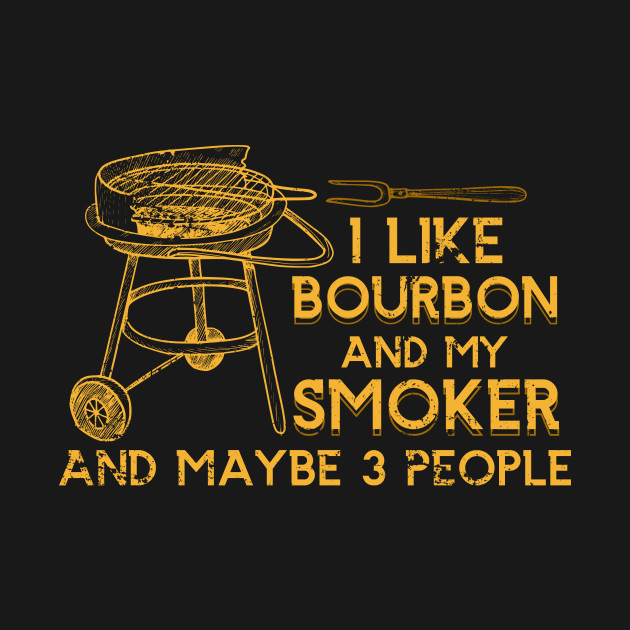 Discover BBQ Retro Barbecue Whiskey Bourbon - Bourbon - T-Shirt