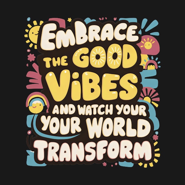 Embrace The Good Vibes by Radon Creations
