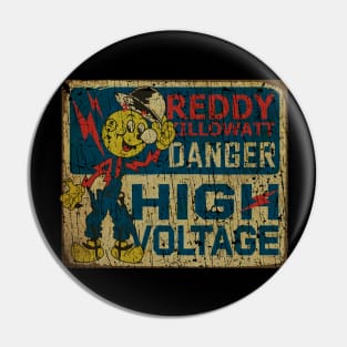 RETRO STYLE - reddy kilowatt HIGH VOLTAGE 70S Pin