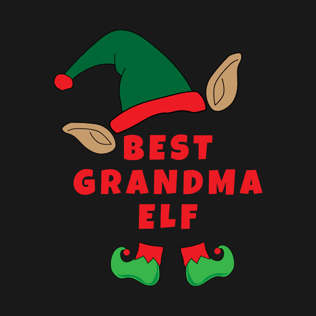 FUNNY CHRISTMAS BEST GRANDMA ELF by Scarebaby