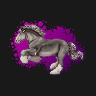 Shire Horse Dappled Gray T-Shirt