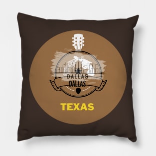 I love my country Dallas Texas Pillow