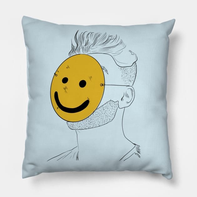 Wear A Smile Pillow by Kick_Minds_42