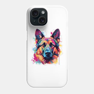 Watercolor German Shepherd Phone Case