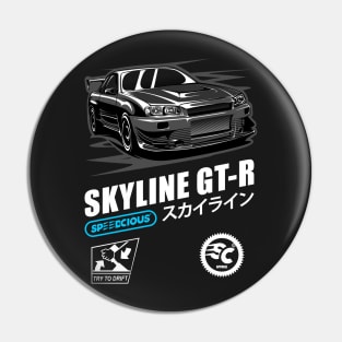 Black GT-R Skyline R34 Pin