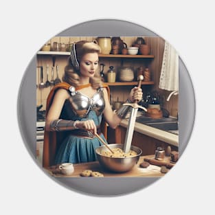 Valkyrie Kitchen Warrior Pin