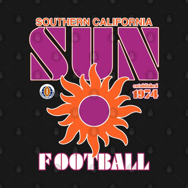 Southern California Sun Football by Tee Arcade