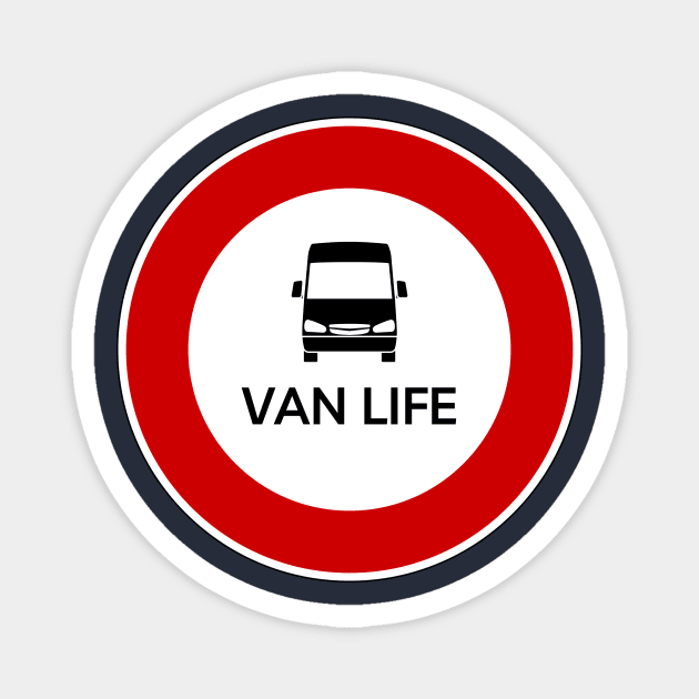 Van Life Traffic Sign Magnet by Van Life Garb