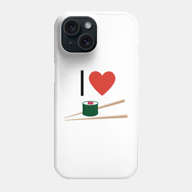 I love sushi Japanese design Phone Case by Estudio3e