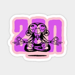 ZEN MEDITATING MONKEY Magnet