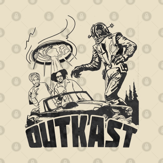 OUTKAST BLACK WHITE by pinkcomics