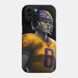 Joe Burrow artwork T-shirt and Accessories for football fans Phone Case