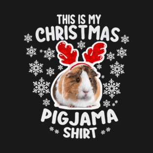 GUINEA PIG CHRISTMAS PAJAMA FOR WOMEN AND MEN T-Shirt