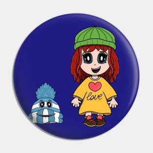 Beanie Sue and Slink Pin