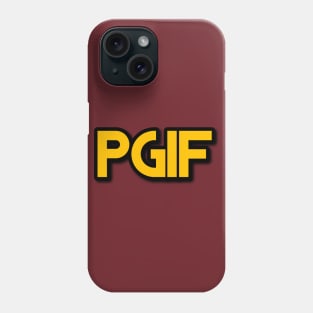 PGIF (PRAISE GOD IT'S FRIDAY) GOLD TEXT Phone Case