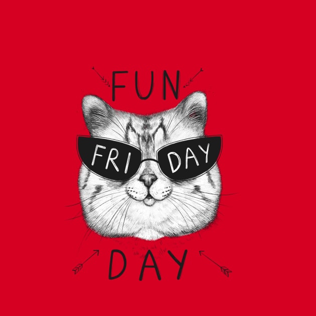 Friday cat by kodamorkovkart