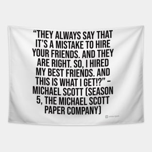 the office funny quote Tapestry