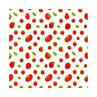 Strawberries pattern T-Shirt