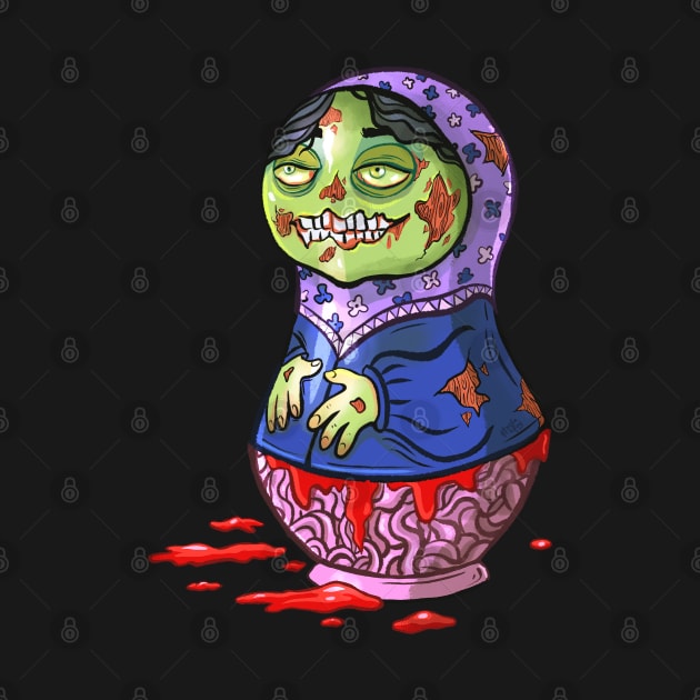 Zombie Russian Doll by Hoda Hefzy 