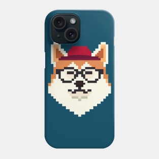 Akita Inu Pixel Art Dog Lover Shiba Retro Phone Case