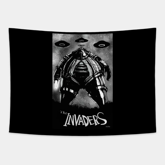 Twilight Zone Invaders Tapestry by DougSQ