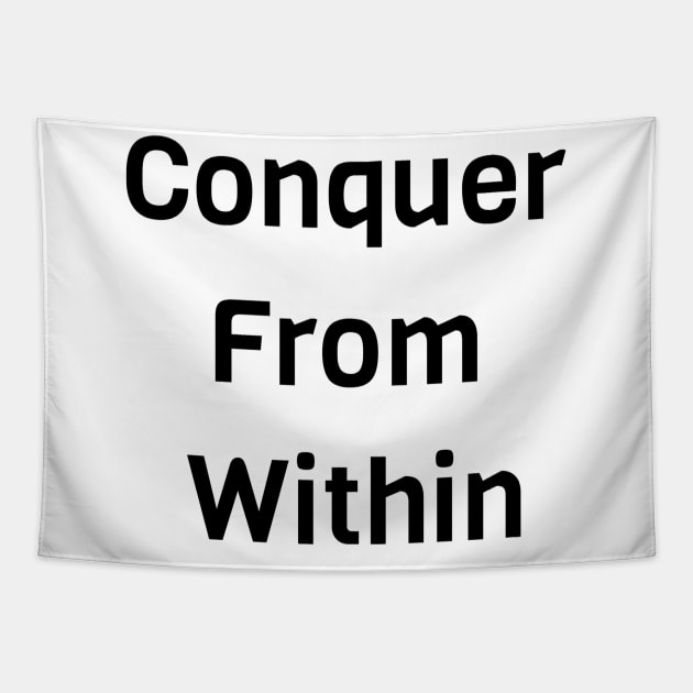 Conquer From Within Tapestry by Jitesh Kundra