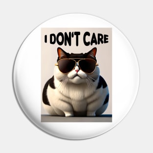 fat cat with glasses Pin