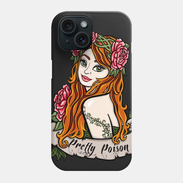 Pretty Poison Phone Case by OfficeInk