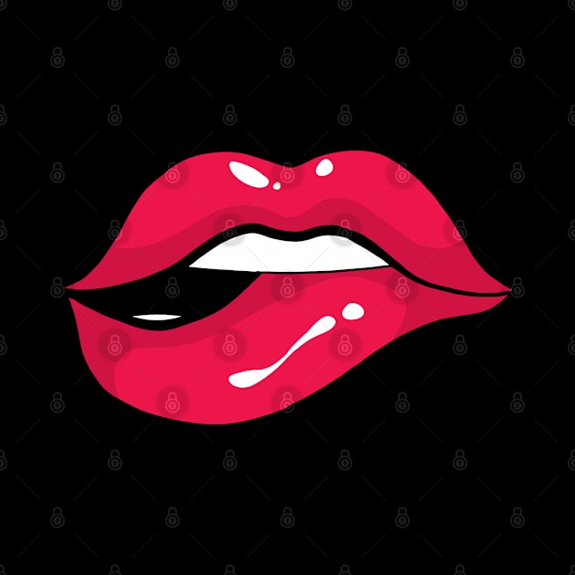 RED LIPS KISS by AMOS_STUDIO