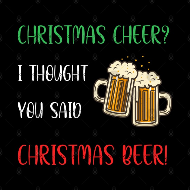 Christmas Beer Christmas Cheer Most Wonderful Holiday by Tesla