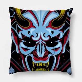 mecha mask art Pillow