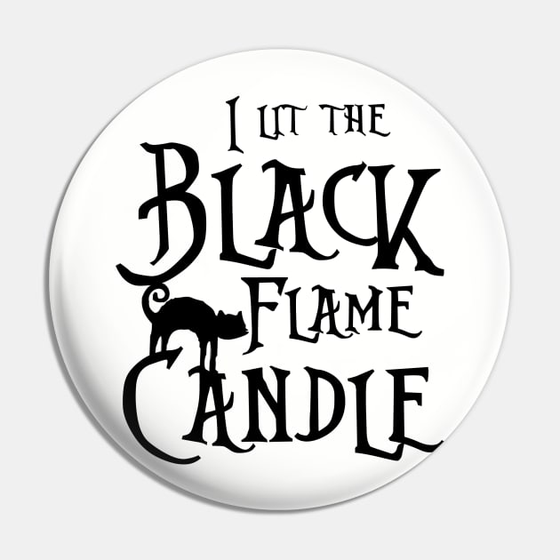 Black Flame Candle Pin by Summyjaye