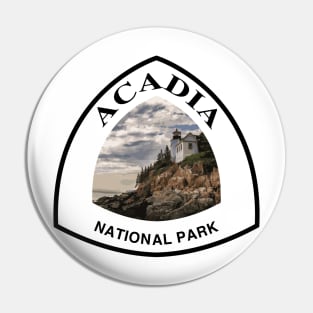 Acadia National Park shield Pin