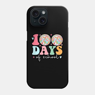 Kids Disco Ball 100 Days Of School 100Th Day Phone Case