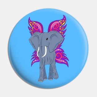 Elephant with wings Pin