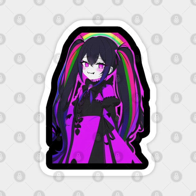 Gothic Lolita Rainbow Magnet by DeathAnarchy