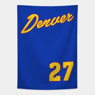 CLASSIC - Denver Basketball Tapestry