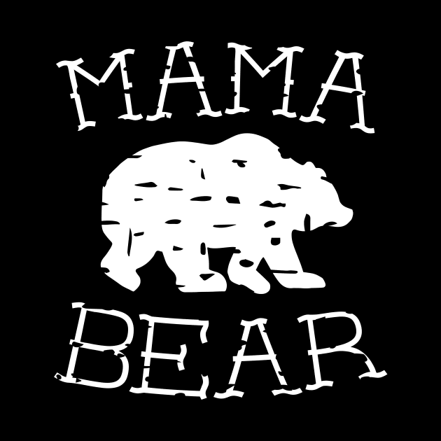 Mama Bear Grunge Mothers Day Gift by PurefireDesigns