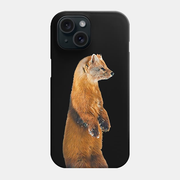 Marten - Woodland Themed Kids Room, Funny Gifts For Forester, Cute Anima Phone Case by Shirtsmania