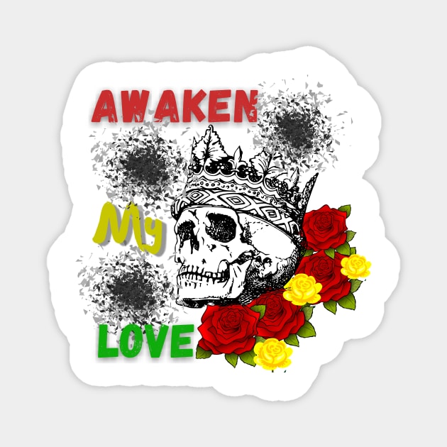 Skull Design With A Beautiful Message Magnet by The Merch Xpress