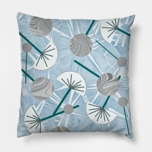 Vintage Geometric Flowers, Kimono,Cocktail  Abstract Pattern #3 Pillow