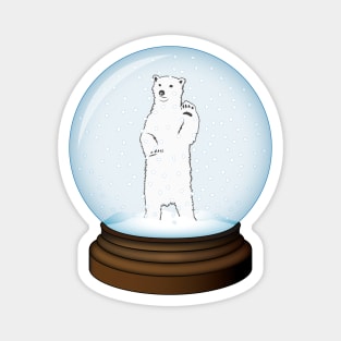 Polar Bear Globe Magnet