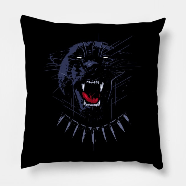 Wakanda Panther Pillow by StevenToang