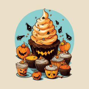 Enchanting Eats Delight in a Halloween Dessert Journey T-Shirt