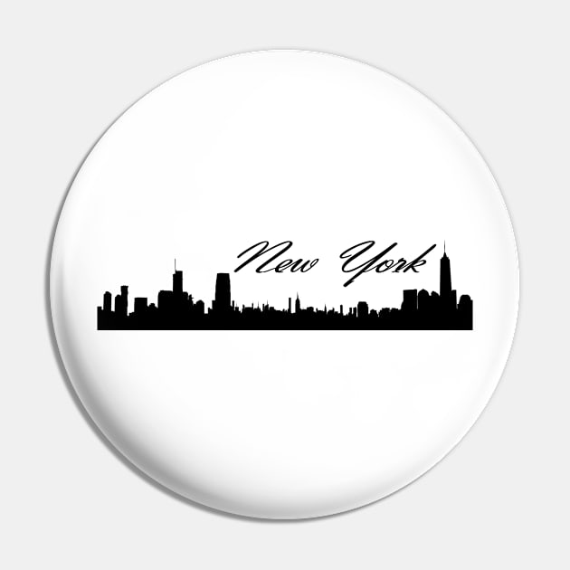 New York  silhouette Pin by momo1978