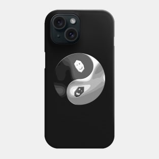 Neo Yin Yang - grayscale Phone Case