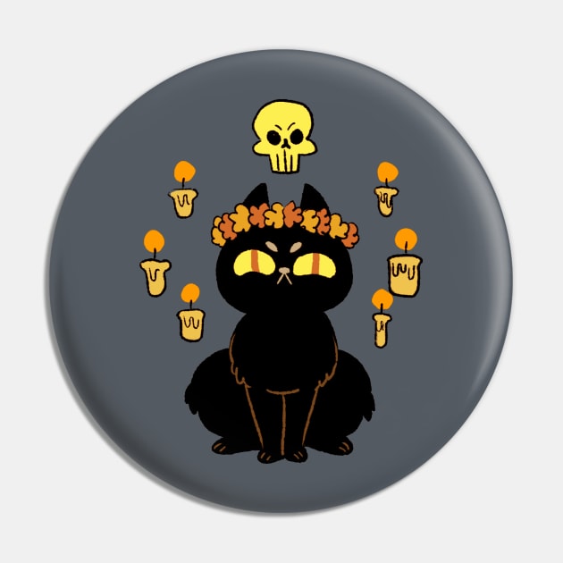 Spooky Cat Pin by dunyunrings