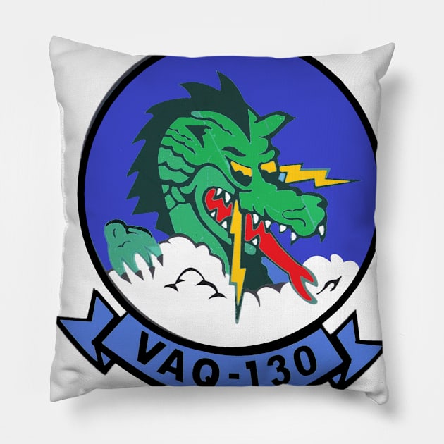 Electronic Attack Squadron 130 (VAQ-130) Pillow by Airdale Navy