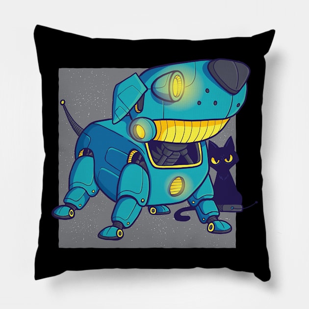 Robot Dog Pillow by BamBam